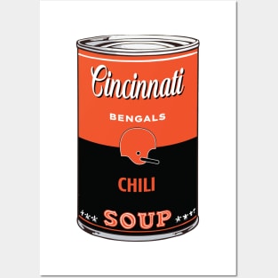 Cincinnati Bengals Soup Can Posters and Art